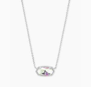 Kendra Scott: Elisa Birthstone Silver Pendant Necklace - The Vogue Boutique