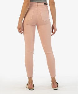 Kut: Connie High Rise Fab Ab Skinny Jeans in Rose