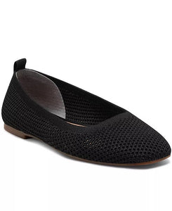 Lucky Brand: Daneric Black Ribbed Knit Flats