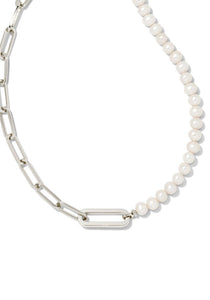 Kendra Scott: Ashton Half Chain Silver Necklace