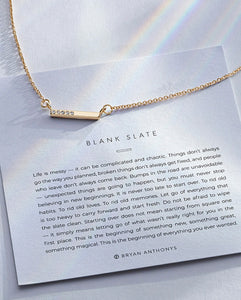 Bryan Anthonys: Blank Slate Necklace in Gold