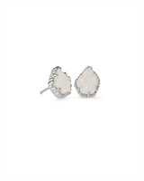 Kendra Scott: Tessa Silver Stud Earrings - The Vogue Boutique